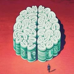 l'argent par l'illustrateur polonais Pawel Kuczynski l'argent nous rend fous