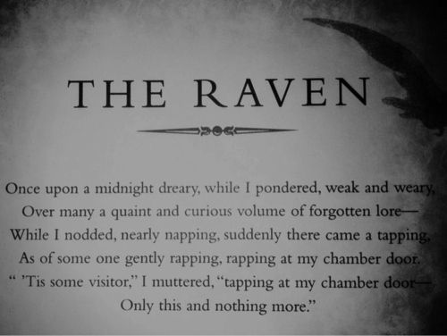 Excerpt From The Raven By Edgar Allen Poe How Could You Ever Stop Reading This Excerpt From The Raven By Edgar Allen Poe How Could You Ever Stop Reading This